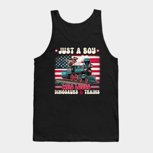 Whether you're a dinosaur lover, its for your train loving Tank Top